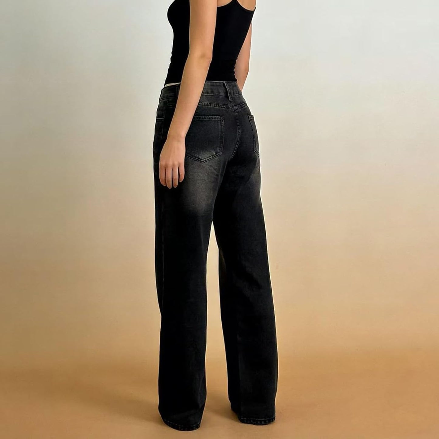 Skiennix Wide Leg Jeans - High Waisted Vintage Denim Pants for Women | Casual & Trendy Summer Fit