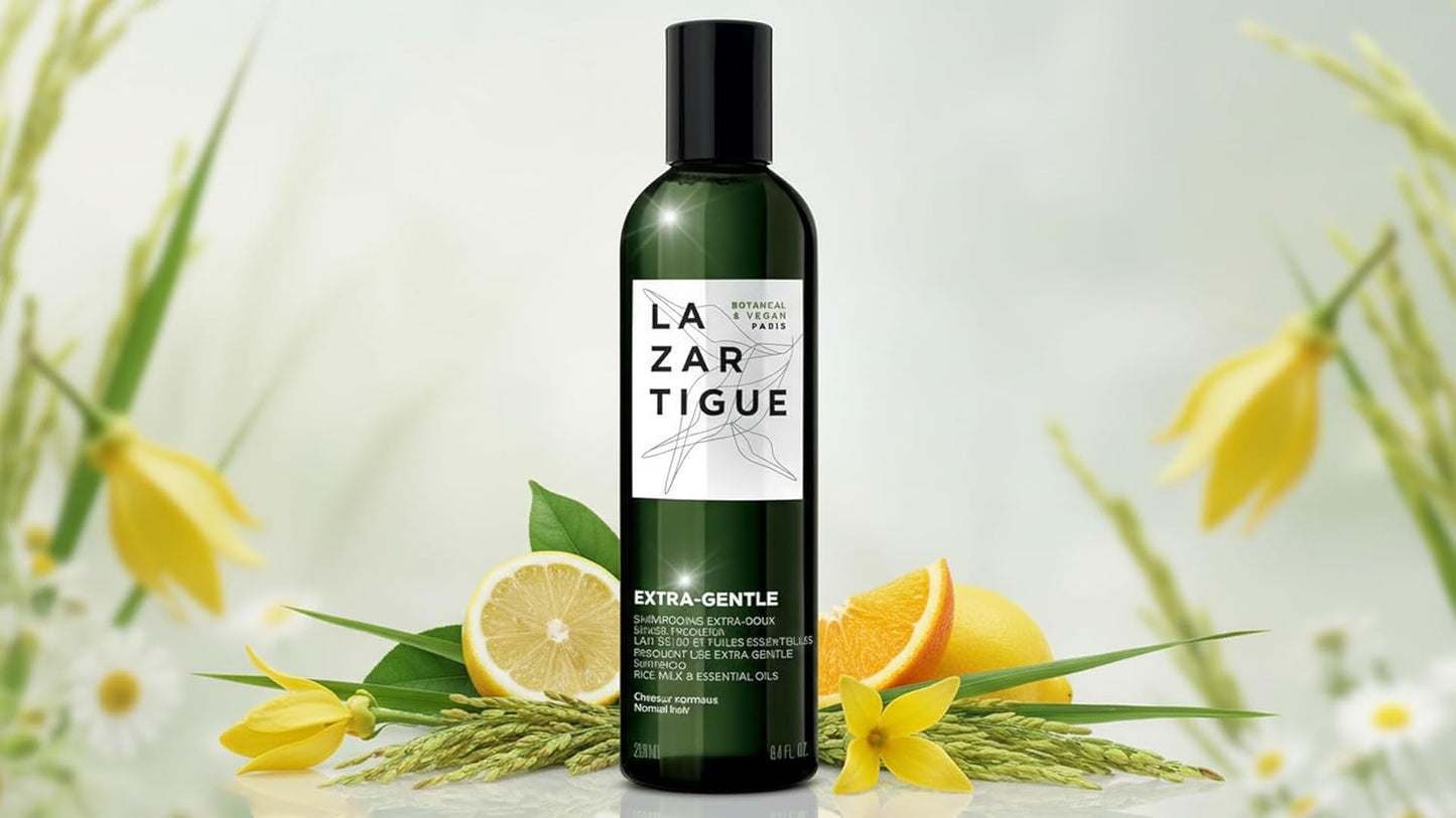 Lazartigue Extra Gentle Hair Shampoo - Vegan Formula Prevents Irritations & Dandruff | Enhances Strength & Shine