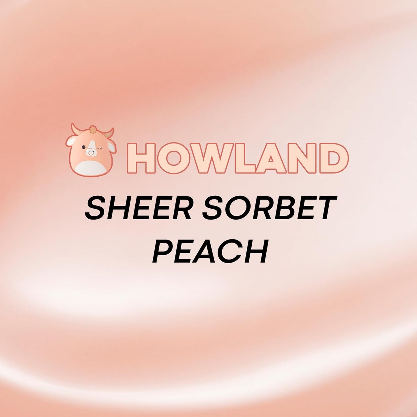 TONYMOLY Howland Keychain Lip Gloss - Hydrating Sheer Peach Tint with Jojoba Oil, 11ml