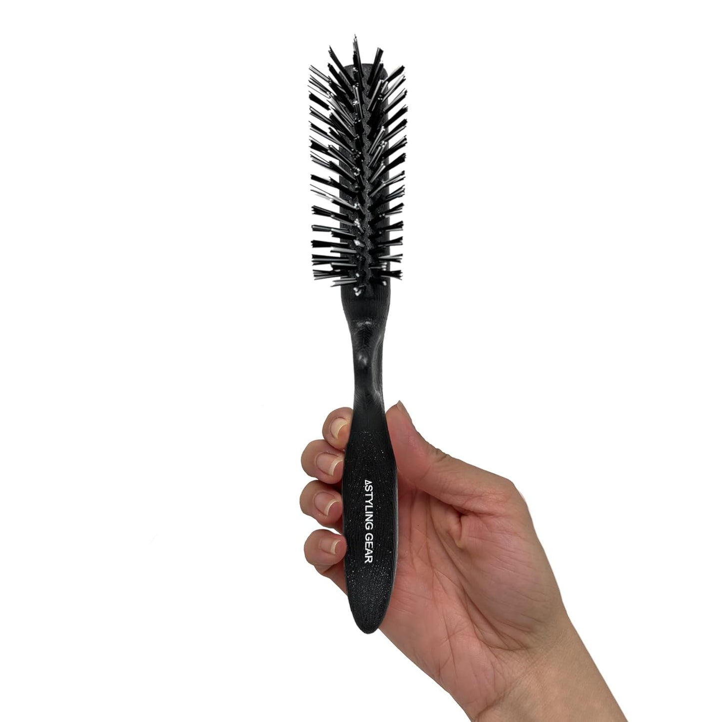 Styling Gear SG106 Hair Brush - 5 Row Slick Back & Teasing Brush for Effortless Styling | Black