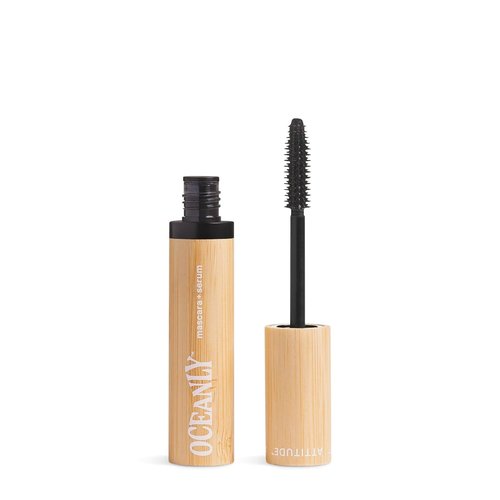 ATTITUDE Oceanly Mascara - EWG Verified Eye Lash Serum for Length & Volume | Vegan Beauty, Black, 0.24 Oz
