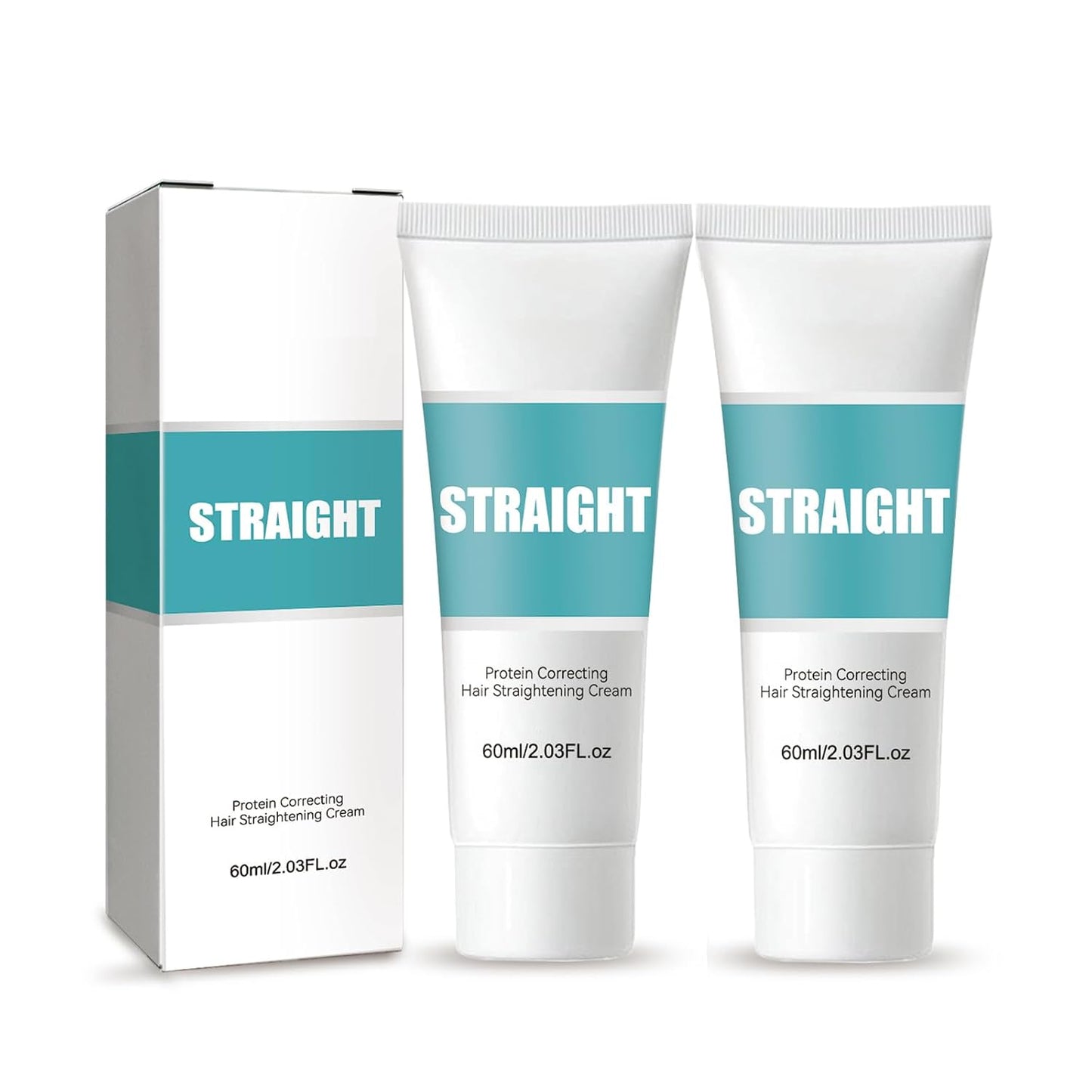 Skiennix Silk & Gloss Protein Hair Straightening Cream - 2PCS for Smooth Curly Hair
