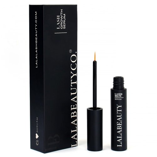 LalaBeautyCo Lash Growth Serum - Longer, Thicker Lashes with Peptide & Biotin Formula | Ophthalmologist Tested, Cruelty-Free