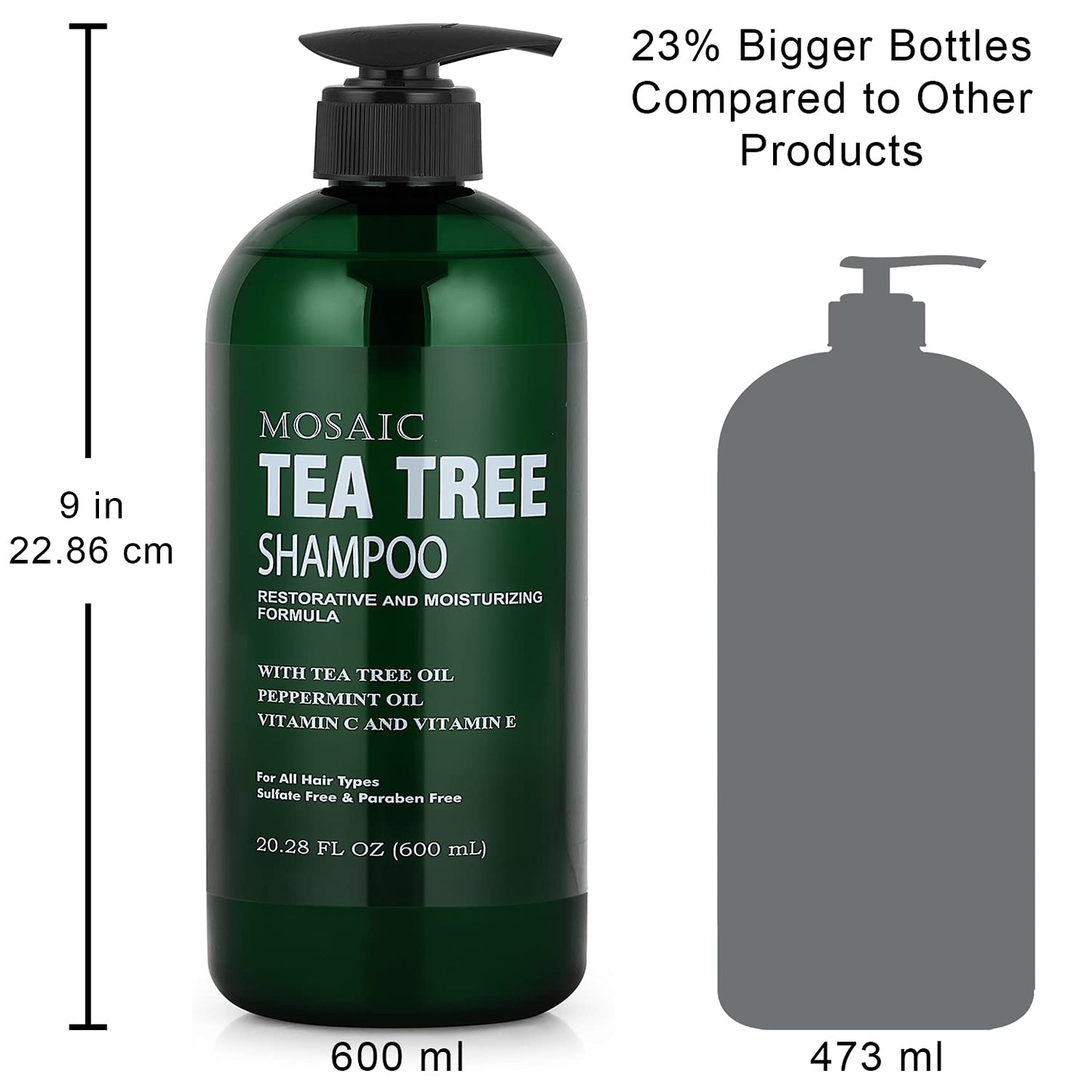 Skiennix Tea Tree Shampoo & Conditioner Set - Hair Growth & Thickening Treatment for Men & Women | 20.2 FL Oz Each