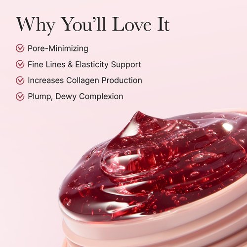 Arencia Overnight Face Serum - Glowing & Soothing with 30% Red Collagen, Niacinamide & Vitamin E
