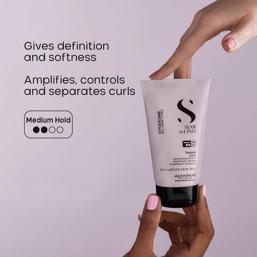 ALFAPARF MILANO Curl Cream - Medium Hold for Curly Hair with Thermal Protection | 5.22 oz / 150 ml