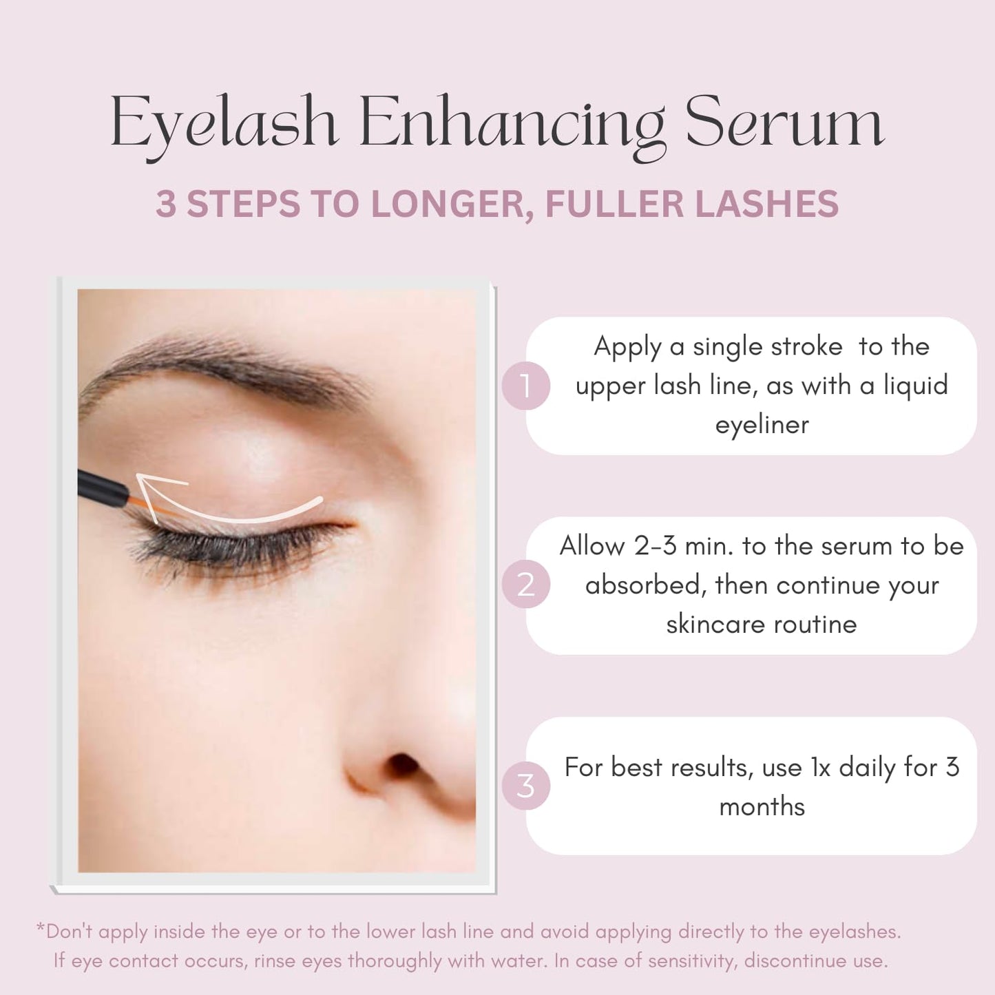 Skiennix Eyelash Serum - Lash Enhancing Formula with Botanical Ingredients for Fuller, Healthier Lashes | 3ml