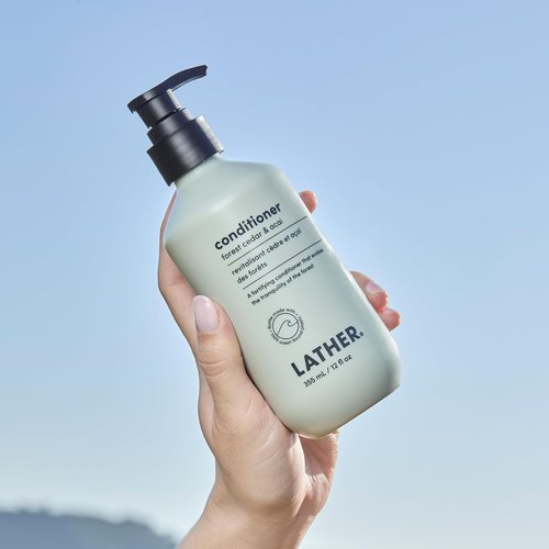 LATHER Forest Cedar & Acai Conditioner - Hydrating & Strengthening Hair Care | Natural & Sulfate-Free | 12 oz