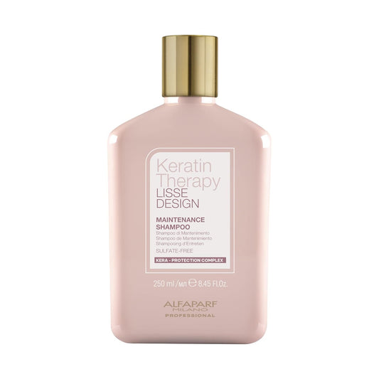 ALFAPARF MILANO Lisse Design Keratin Shampoo - Anti-Frizz & Hydrating Formula for Damaged Hair | 8.45 oz