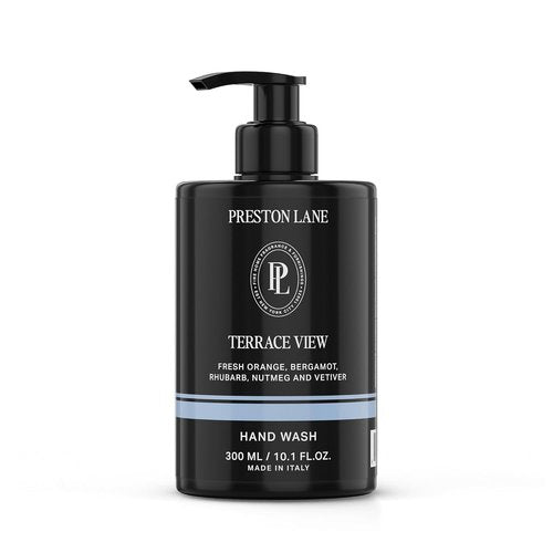 Preston Lane Luxury Hand Wash - Terrace View Scent | Hydrating Organic Oils & Gentle Cleansing, Vegan