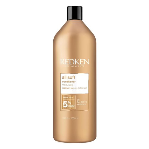 Redken All Soft Conditioner - Hydrating Formula for Dry, Brittle Hair | Softens, Smooths & Adds Shine