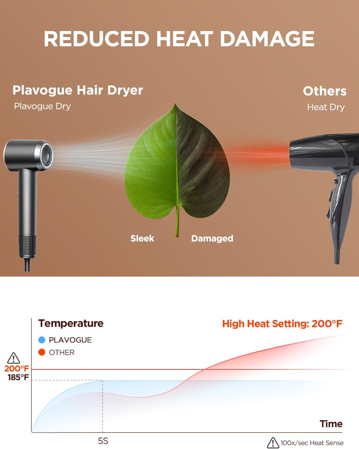 Skiennix Dual Voltage Travel Hair Dryer - High-Speed Ionic Blow Dryer with Diffuser | Lightweight, Low Noise, Fast Drying