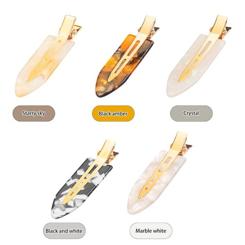 Gingbiss No Bend Hair Clips - 10 Pcs No Crease Styling Clips with Storage Box | 2.7" for Bangs & Waves
