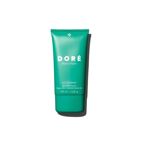 Doré Gel to Milk Daily Face Cleanser - Gentle Hydrating Makeup Remover for Dry & Sensitive Skin (5 fl oz | 150 ml)