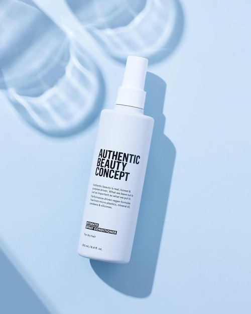Authentic Beauty Concept Hydrate Spray Conditioner - Lightweight Leave-In Moisturizer for Normal to Dry Hair | Vegan & Cruelty-Free | 8.4 fl. oz.