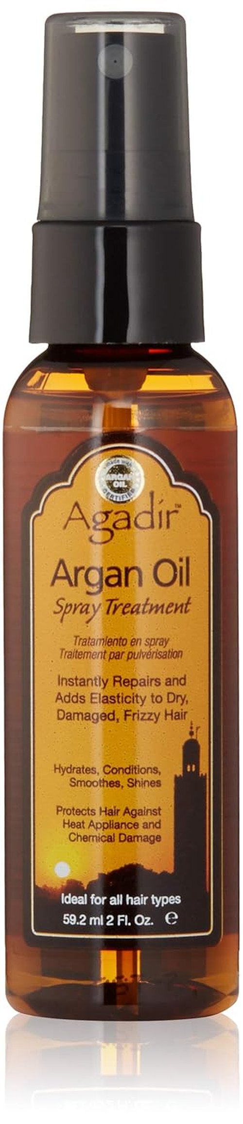 AGADIR Argan Oil Spray Treatment - Nourishing Hair Care, 2 Fl Oz