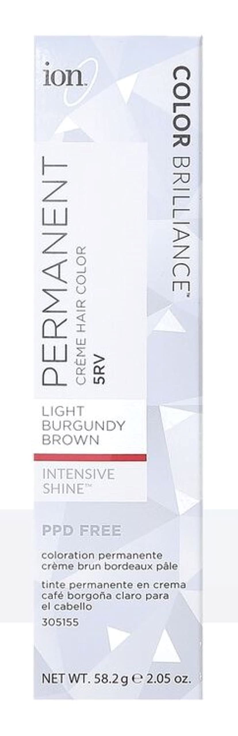 Ion 5RV Light Burgundy Brown Permanent Creme Hair Color 5RV Light Burgundy Brown