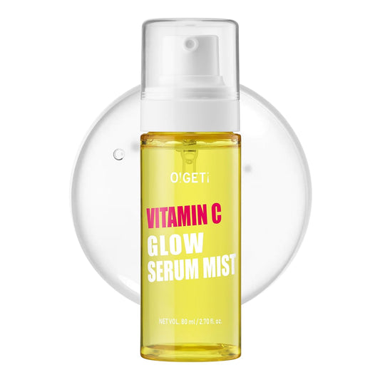 Skiennix Vitamin C Glow Serum Mist - Hydrating & Brightening Face Spray with Jeju Green Tangerine, 2.7 fl. oz.