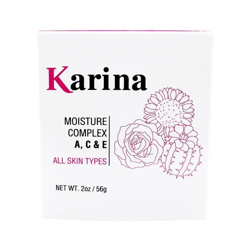 Karina Face Moisturizer - Hydrating Vitamin C Cream with Vitamins A, C & E | Nourishing for All Skin Types - 2 oz