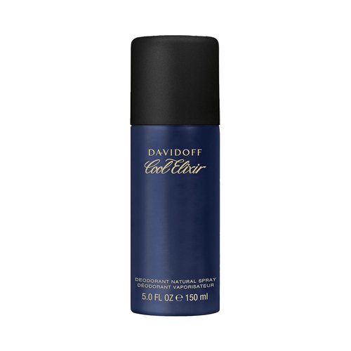Davidoff Cool Elixir Deodorant - Fresh Woody Aroma with Oud Accord, Rose Oxide & Lavandin - Long-Lasting Odor Protection