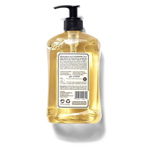 A LA MAISON French Liquid Hand Soap, White Tea - Natural Hand Wash Made with Essential Oils - Biodegradable, Plant-Based, Vegan, Cruelty-Free, Alcohol & Paraben Free (16.9 oz, 2 Pack)