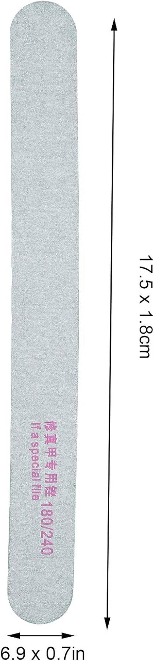 FILFEEL 50 PCS Nail Files - Professional Double-Sided 180/240 Grit Buffers for Home & Salon Use