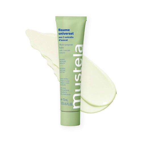 Mustela Multi-Purpose Balm - Natural Moisturizer with 3 Avocado Extracts for Face, Lips & Body | EWG Verified, Fragrance-Free, Vegan - 2.53 fl. oz.