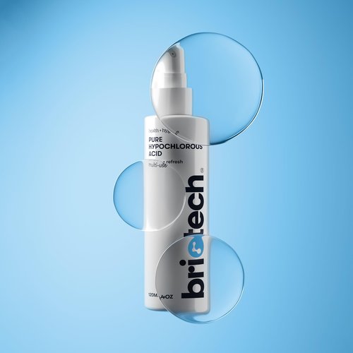 BRIOTECH Pure Hypochlorous Acid Spray and Cleanser, Original Premium HOCl Topical Solution, Multi-Purpose Cleaner, Family Approved & Pet Friendly, 2 fl oz Travel Size