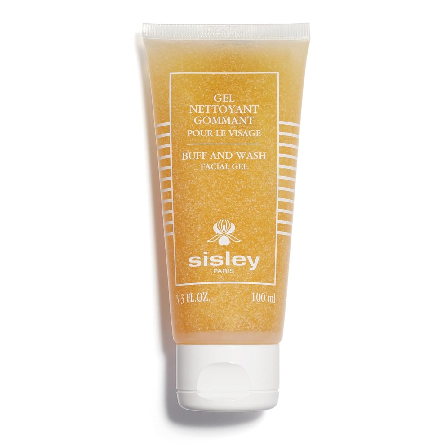 Sisley Paris Buff and Wash Facial Gel - Exfoliating Face Wash with Essential Oils - 100 mL for Soft, Luminous Skin