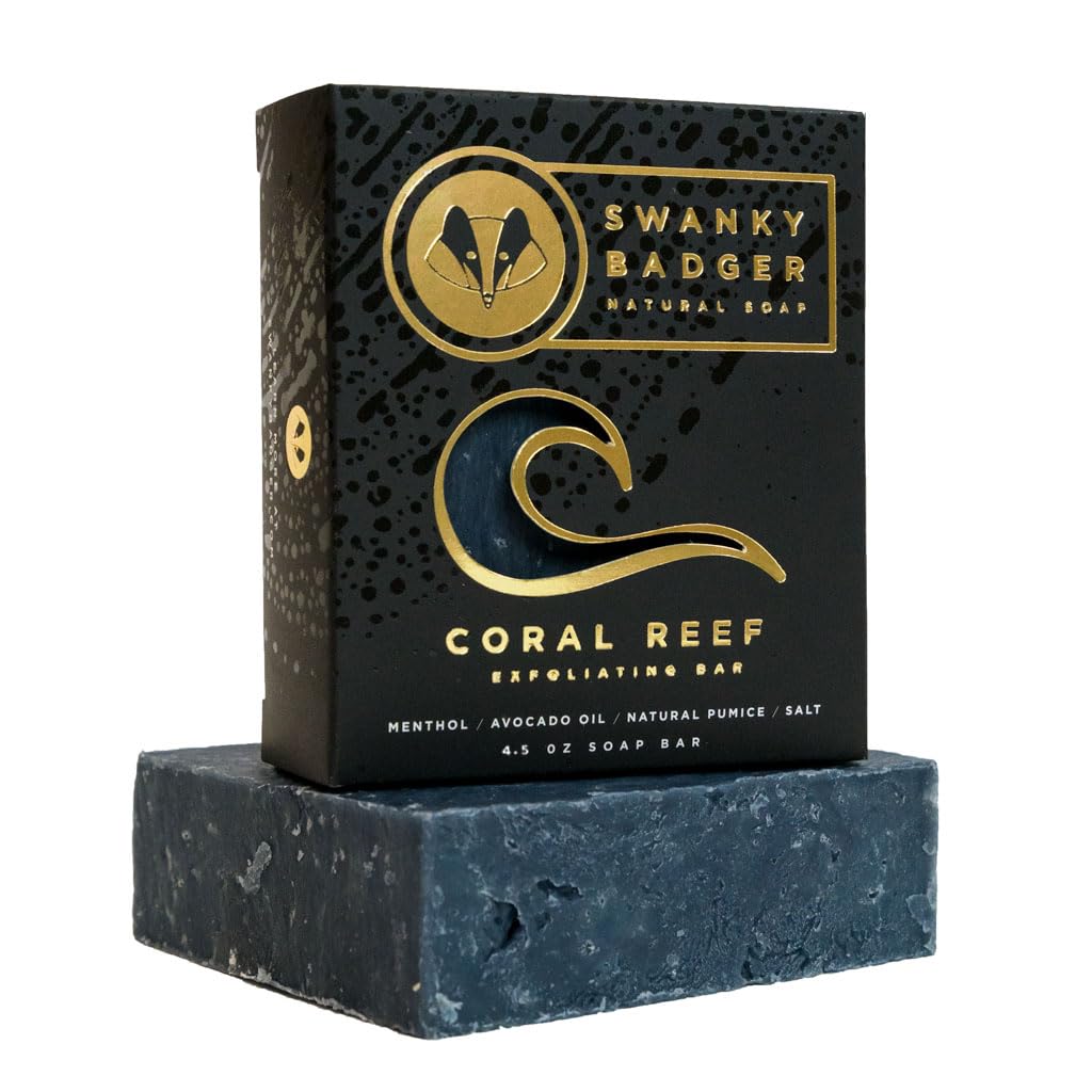 Swanky Badger Coral Reef - Stylish Men's Wallet with RFID Protection | Slim Design