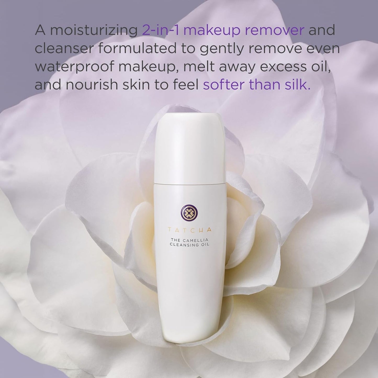 TATCHA Pure Camellia Cleansing Oil - 2-in-1 Makeup Remover & Face Wash | 150 ml / 5.1 oz