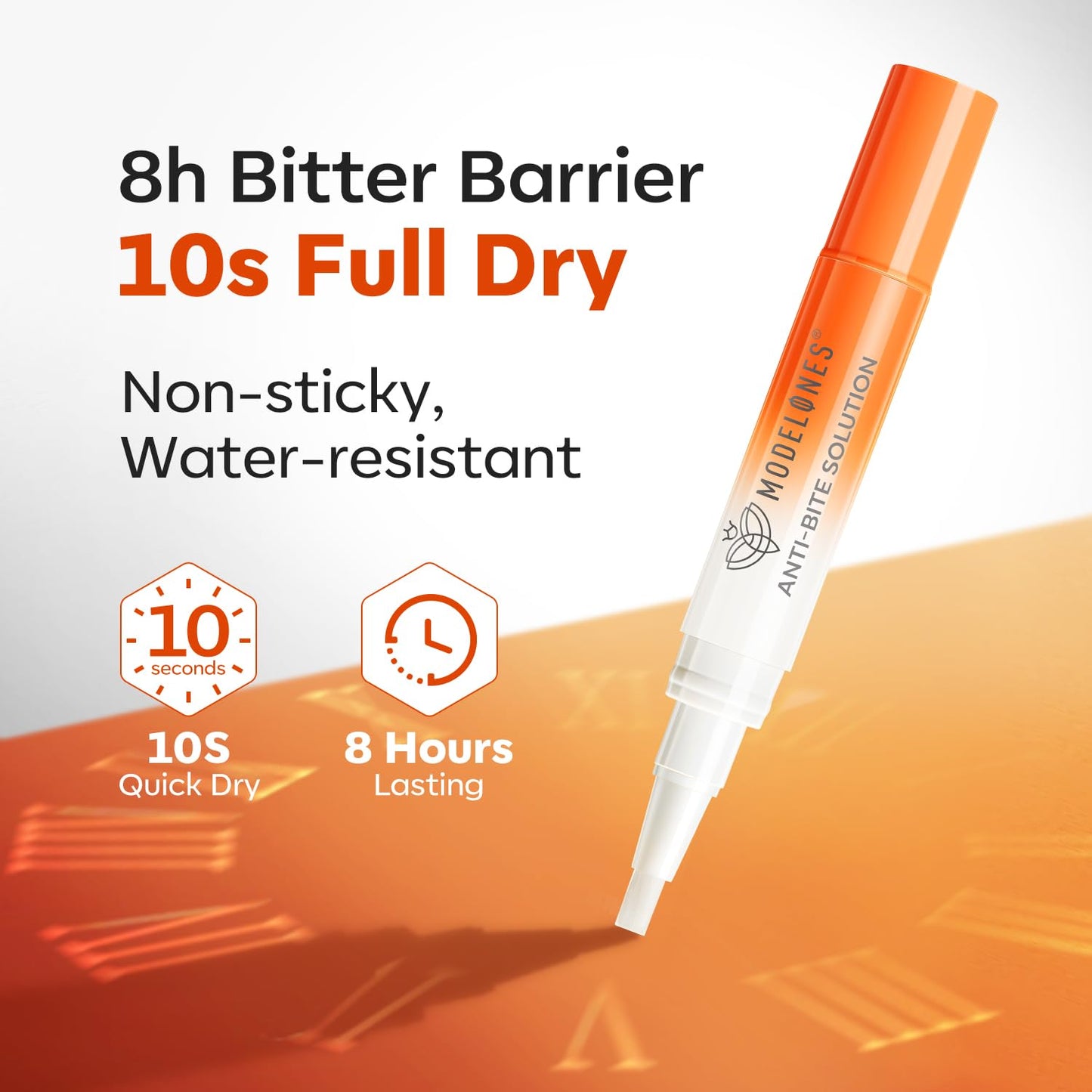 modelones Nail Biting Treatment for Kids Stop Biting Pen Bitter Nail Biting Prevention for Kids Thumb Sucking Deterrent Quick Dry No Bite Nail Polish Nail Repair for Damaged Nails Care 0.24 Fl Oz