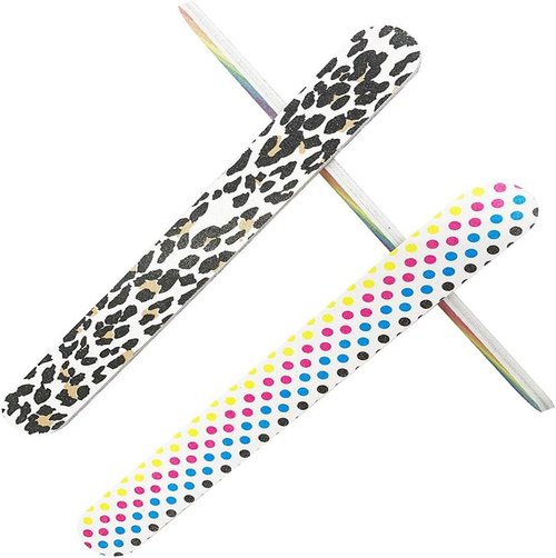 HeeYaa Nail File Set - 10 Professional Double-Sided 100/180 Grit Emery Boards for Manicure & Pedicure