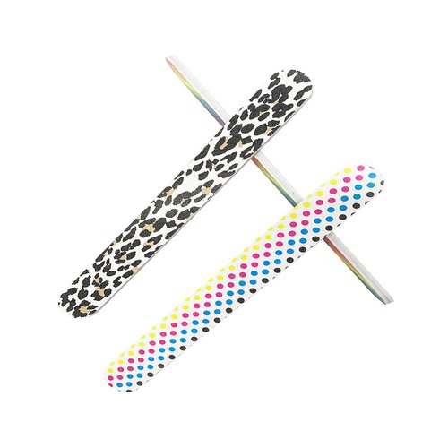 HeeYaa Nail File 10 PCS Professional Double Sided 100/180 Grit Nail Files Emery Board Colorful Manicure Pedicure Tool and Nail Buffering Files
