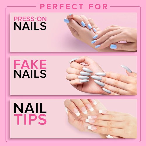 Super Strong Nail Glue for Press on (10ml) –Linh'S Professional Brush-On Nail Adhesive, Fake Nails & Nail Tips | 2X Quick-Dry, Long-Lasting, Water-Resistant Nail Glue | No Lamp Needed