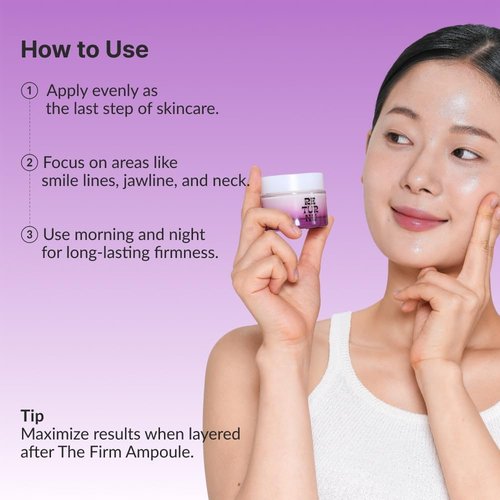 RETURNU The Firm Cream, Anti-Aging Moisturizer with Peptides, Bakuchiol & Korean Thistle, Firm & Lift, Reduces Wrinkles & Facial Puffiness, Vegan Korean Skincare (50ml / 1.69 fl. oz)