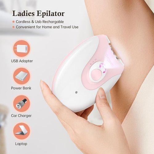 Regine Switzerland Smooth Glide Epilator - Portable Facial Hair Removal for Women | Compact & Effective