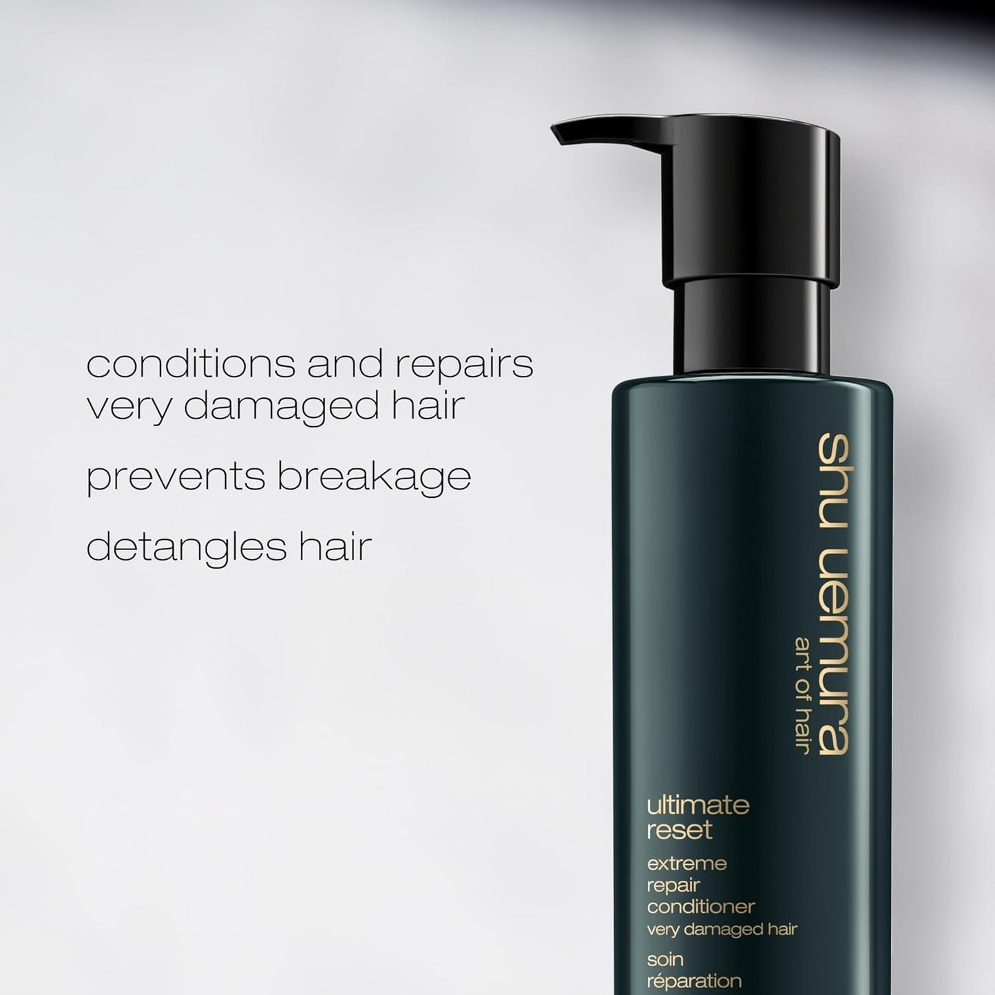 Shu Uemura Ultimate Reset Shampoo & Conditioner Set - Deeply Nourishing for Fine to Medium Hair with Japanese Rice Extract