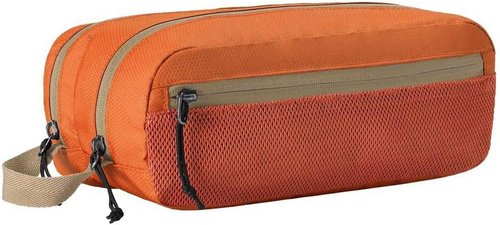 Eagle Creek Pack-It Reveal Quick Trip | Dual-Compartment Toiletry Bag - Water-Resistant & Quick-Drying - Mandarin