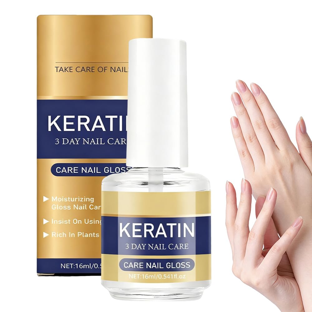 Keratin Nail Care Oil, Keratin & Amino Acid Nail Strengthening Oil, 3-Day Intensive Care for Dry & Brittle Nails, Fast Hydration & Repair Treatment (1pcs)
