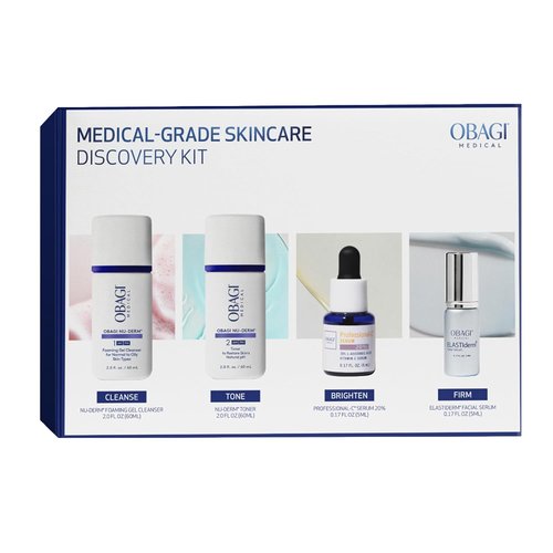 Obagi Travel Skincare Set - Anti-Aging Essentials for All Skin Types | Includes Cleanser, Toner & Serums
