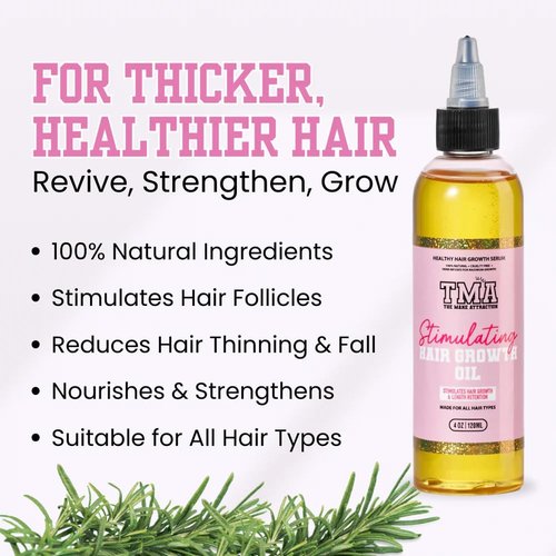 Mane Attraction Hair Oil - Stimulating Hair Growth & Moisture Sealing for All Hair Types - 4 Fl Oz