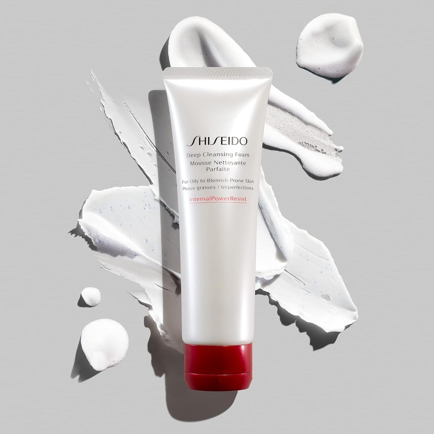 Shiseido Deep Cleansing Foam - 125 mL - Removes Impurities for Fresh, Smooth Skin - Ideal for Oily, Blemish-Prone Skin