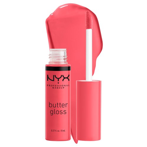 NYX PROFESSIONAL MAKEUP Butter Gloss, Non-Sticky Lip Gloss - Sorbet (Vibrant Coral)