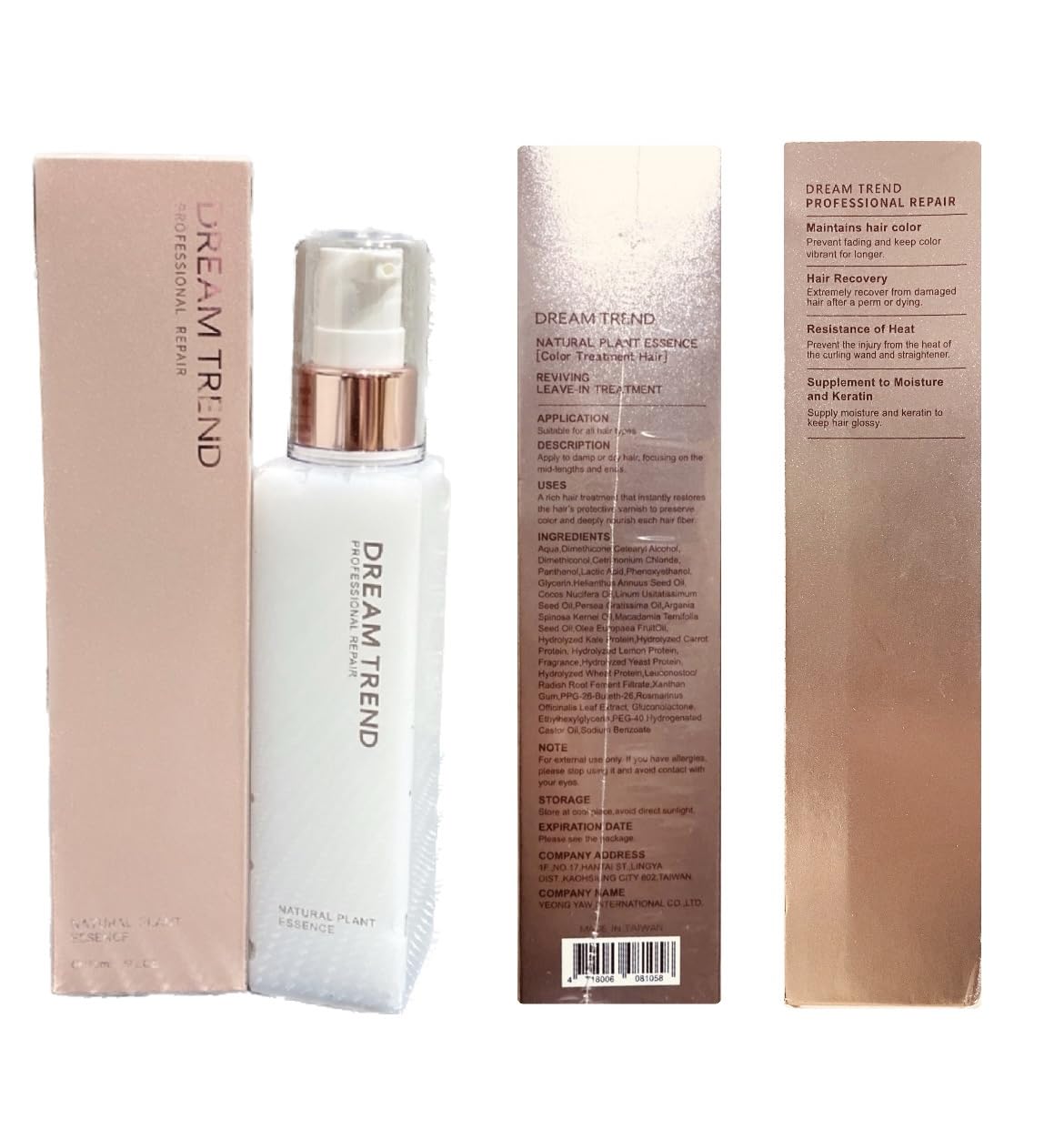 Skiennix Reviving Leave-In Hair Treatment - Natural Plant Essence for Color-Treated Hair