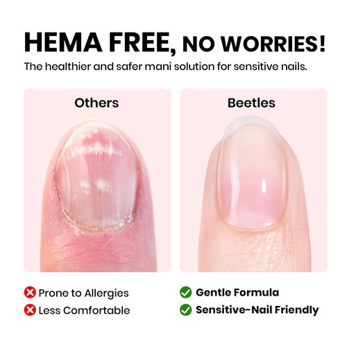 Beetles HEMA Free Builder Gel for Nails, 3 Pcs Glitter Pink Builder Nail Gel with Gel Top and Base Coat Set for Gel Polish Long Lasting Strengthening Safe Low-Sensitivity Formula Nail Gifts for Women