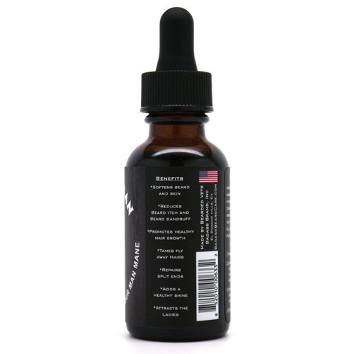 Badass Beard Care Beard Oil - The Outlaw Scent, 1 oz | All-Natural Formula for Soft, Healthy Beards