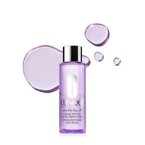 Clinique Take The Day Off Makeup Remover - Oil-Free, Non-Irritating Formula for Lids, Lashes & Lips | All Skin Types