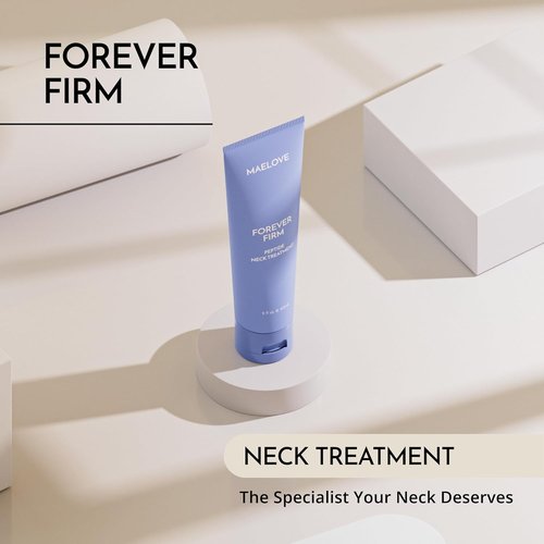 MAELOVE Forever Firm Neck Treatment - Peptide-Rich Cream for Firming & Hydration, Reduces Wrinkles