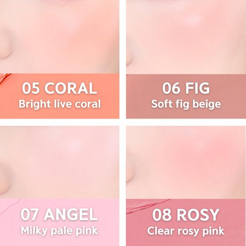 BBIA Downy Cheek Cream Blush - Creamy, Blendable & Buildable Formula | 8 Colors, 0.12oz (01 Downy Pink)